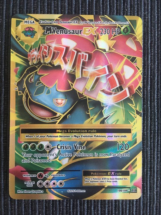 Pokemon Venusaur EX Gold XY Evolutions near Mint Kaufen auf Ricardo