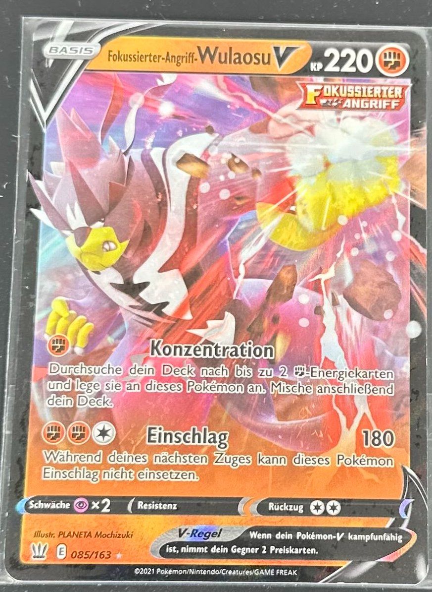 Pokémon Carte collezionabili: Wulaosu V 085/163 Deutsch Pokémon – Nuovo (secondo la descrizione) da Dübendorf venduto da TrimTrend 1