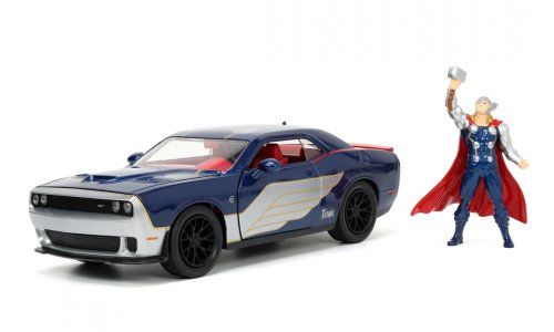 Dodge Modellini d'auto: DODGE CHALLENGER SRT HELLCAT MARVEL 1:24 JADA – Nuovo e nell'imballaggio originale da Suhr venduto da Moebelsiralfred