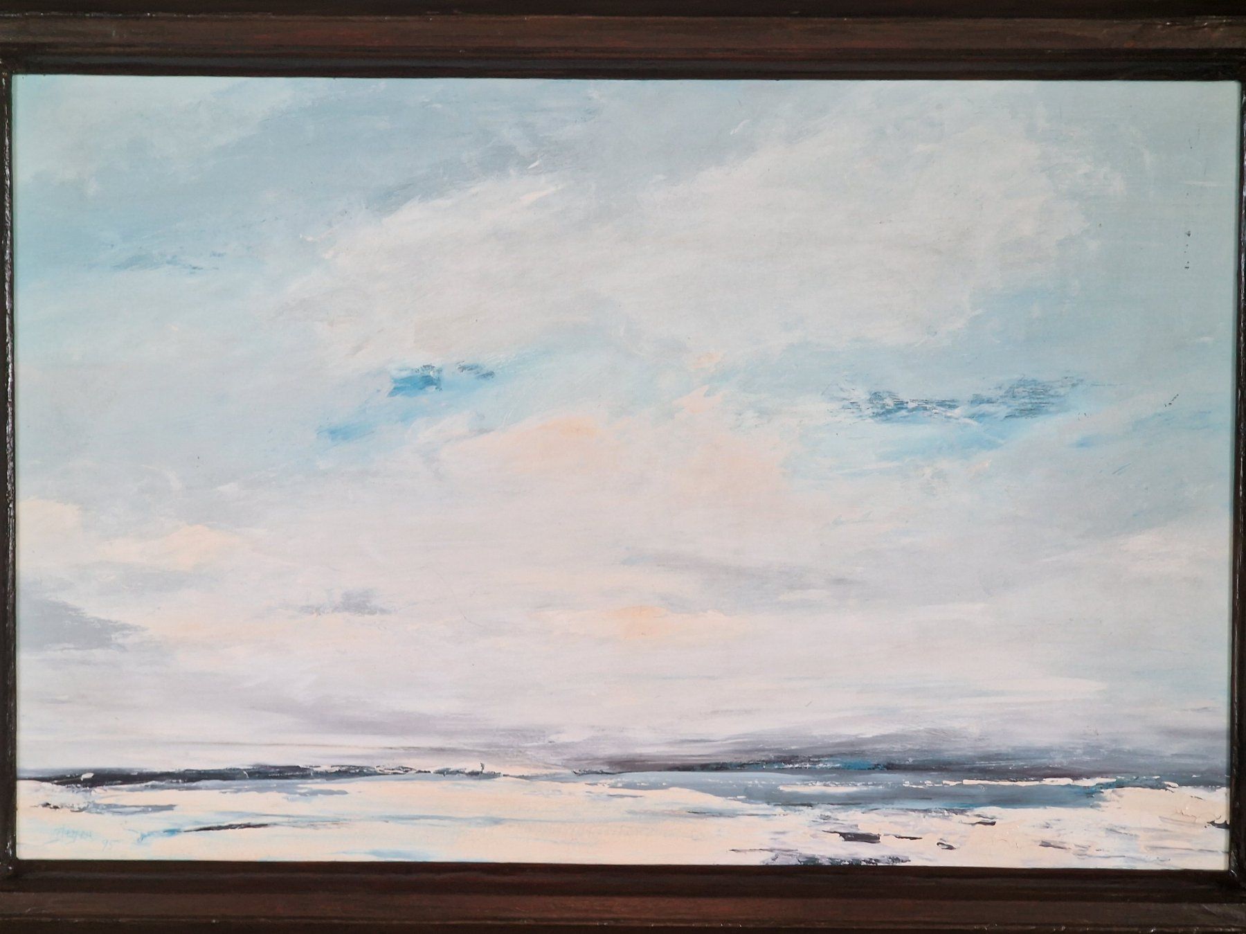 Tableaux: E. Degen, grosse Schneelandschaft, Gemälde – D'occasion à Binningen par Klettenberg 1
