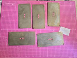 Modellbau Baustellenzubehör Stahlplatten Set 9