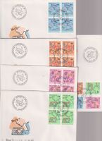 PJ-FDC-Serie 1988. Mit 4-er-Block's.