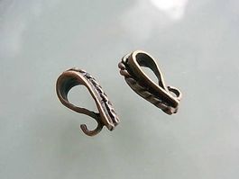 5 Anhängerschlaufe altkupfer 13mm