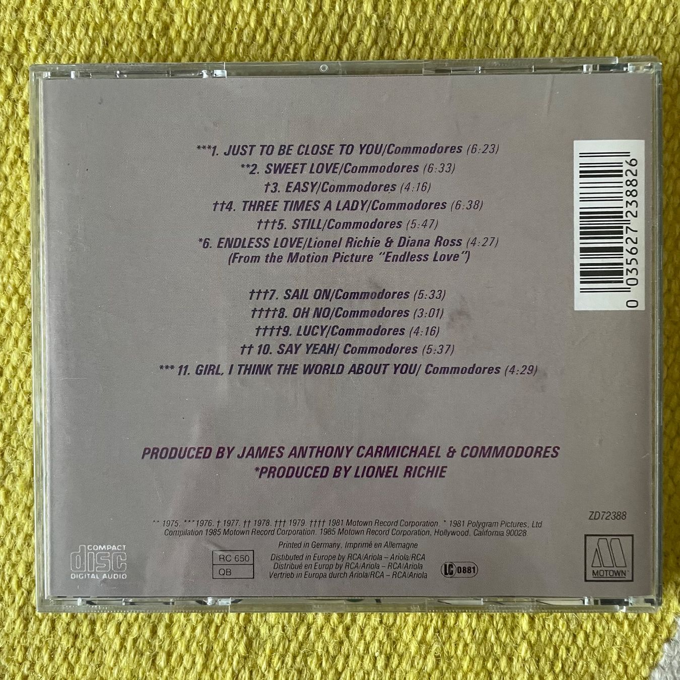 CD: LIONEL RICHIE-THE COMPOSER – Usato da Rorschacherberg venduto da CD-Roli 1