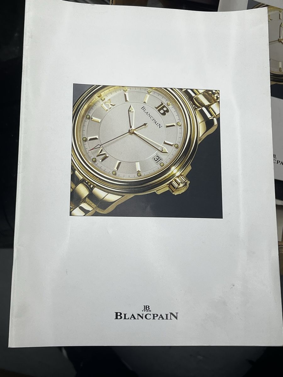 Dokumente: Blancpain Prospectus 1994 – Gebraucht aus Wettingen von NickInc