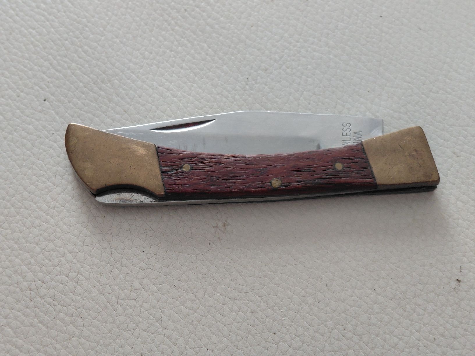 Accessori: Klappmesser mit Holzgriff und Messing, gebraucht – Usato da Belp venduto da mar_76s8 2