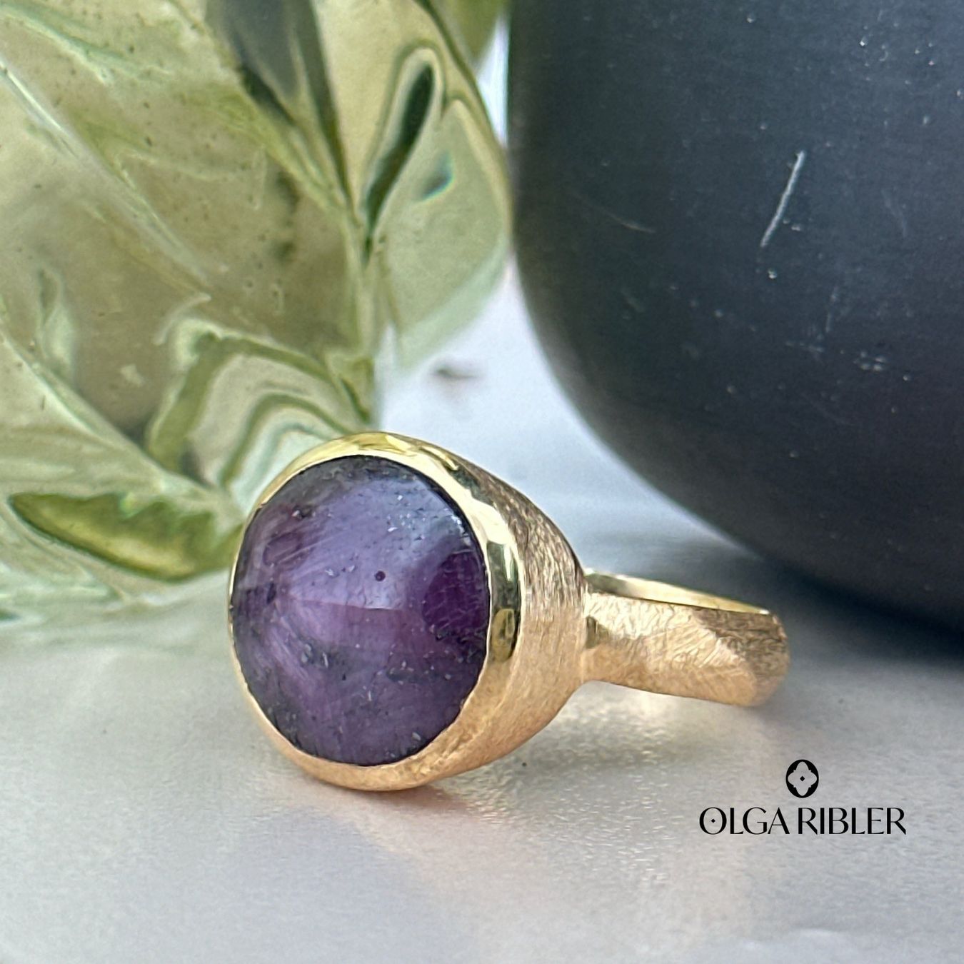 Olga Ribler Bagues: Star Ruby Ring – Sterling Silver Ringgrösse 56 – Neuf (Voir description) à Luzern par Schmuckoutlet 3