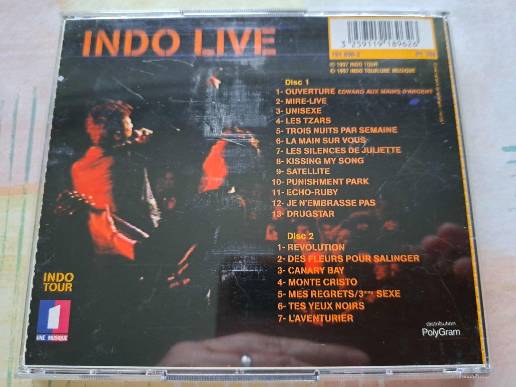 CDs: Cd Indochine - Indo Live – Gebraucht aus Pully von bro_n52j 1