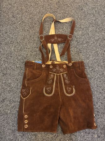Lederhosen, braun, Grösse 48, Schönenberger Trachtem, Top