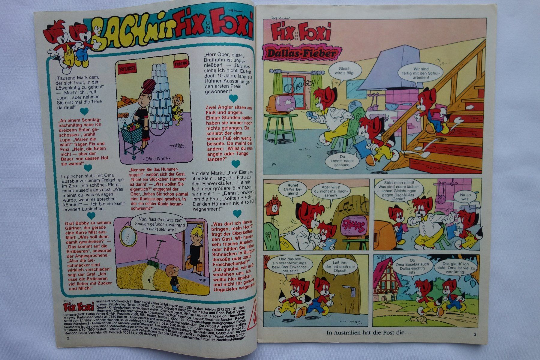 Comics: Fix und Foxi - Band 8/1983 - Gratis Versand ! – Gebraucht aus Luzern von ron_35 2