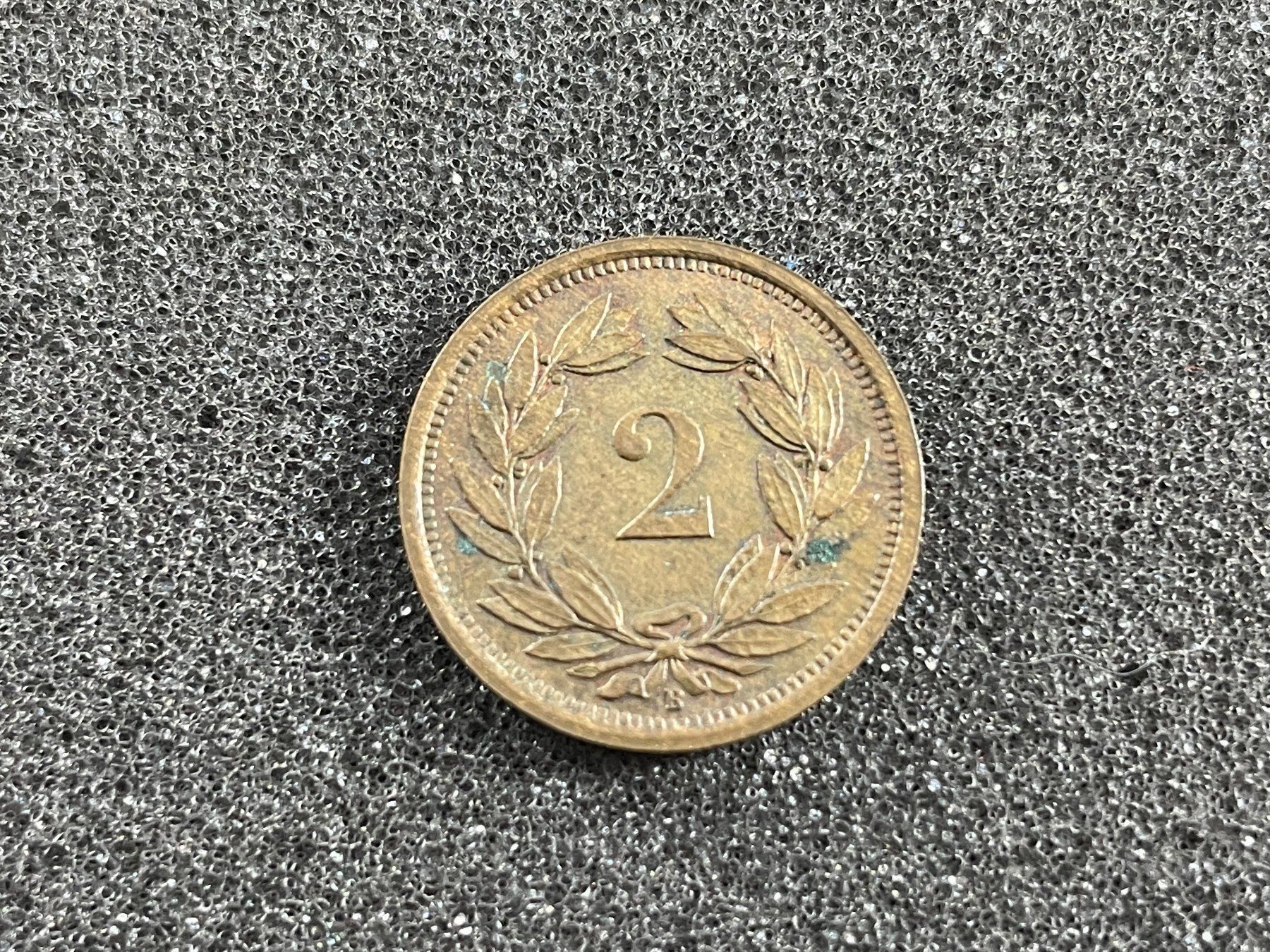 Tutti le monete: 2 Rappen 1934 (315) – Usato da Reitnau venduto da tb-muenzen 2