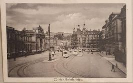 ZÜRICH  -  Tram  -  Bahnhofplatz