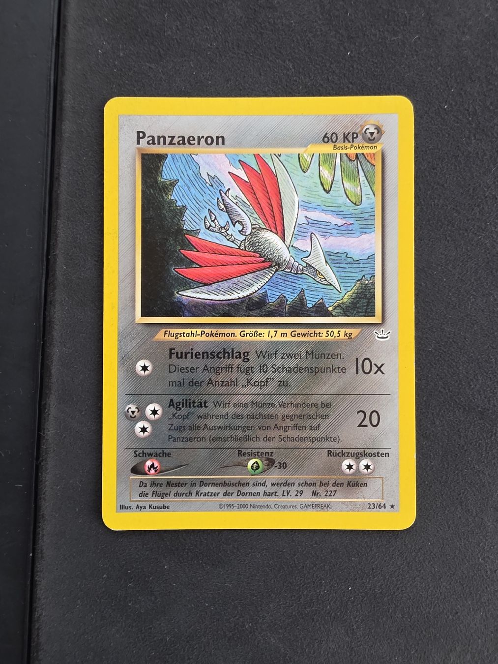 Pokémon Cartes à collectionner: Pokémon Karte Panzaeron Rare – D'occasion à oberbuchsiten par thug4