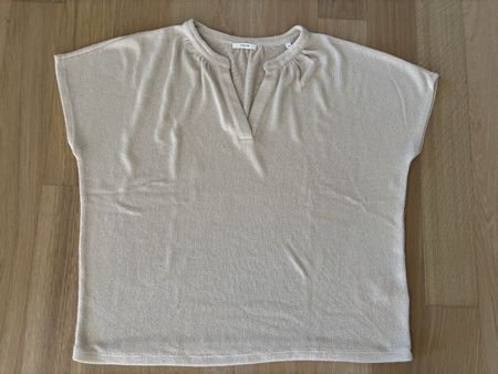 Strickpullover kurzarm beige Opus Gr. 44