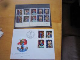 PP 1969 FDC und 4er Blocks mit Anhang (Nummer)