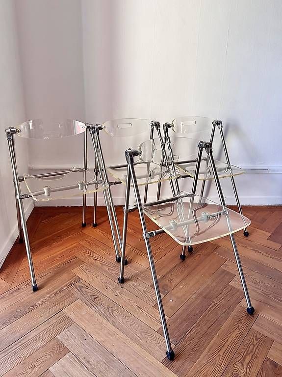 Sedie: Set de 4 chaises pliantes Eda Concept Giancarlo Piretti – Usato da Lausanne venduto da jul_v9ht