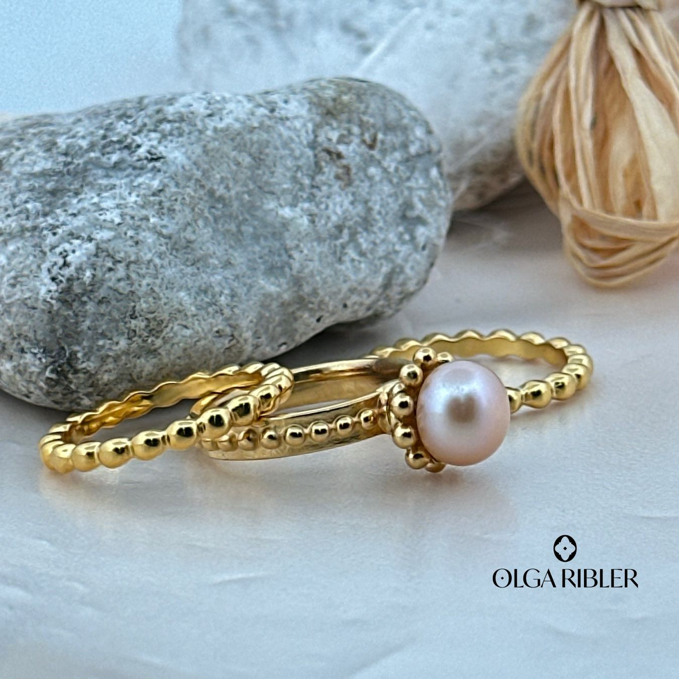Olga Ribler Bagues: Edelstahl  Ring Set Grösse 61 – Neuf (Voir description) à Luzern par byolgaribleroutlet 2