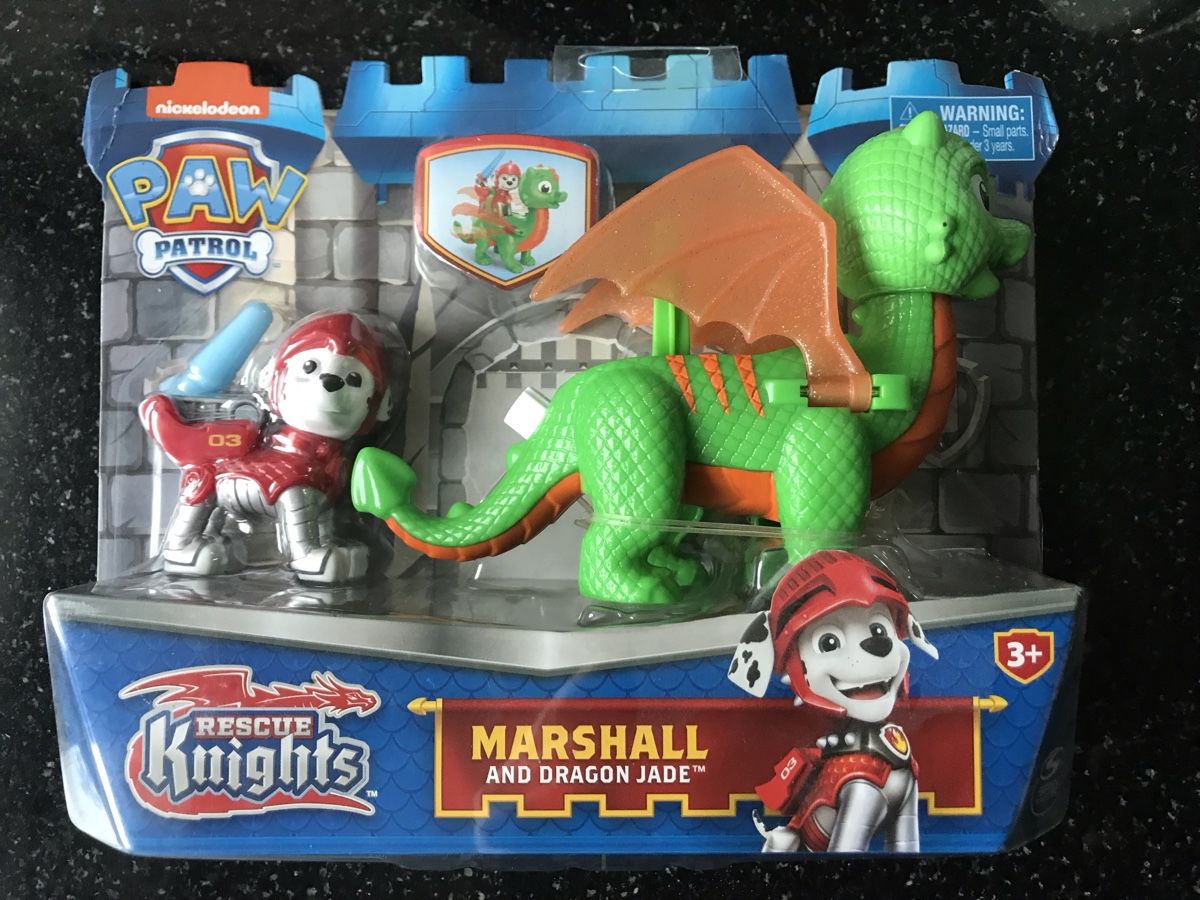 Giocattoli: Paw Patrol Rescue Knights: Marshall – Nuovo e nell'imballaggio originale da Oberhasli venduto da Schneeschueh