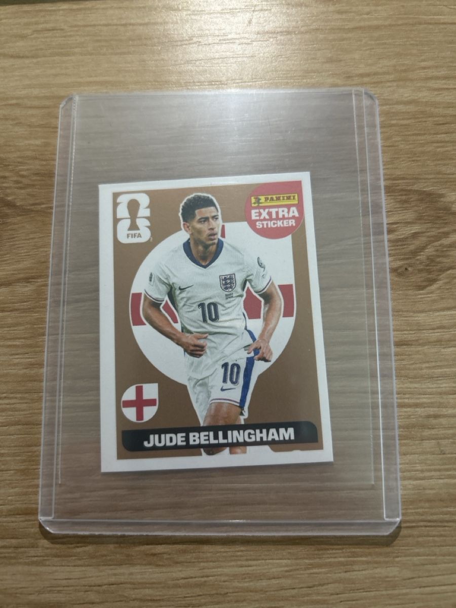 Panini Carte collezionabili: Panini 2026 Extra Sticker Jude Bellingham Bronze – Nuovo (secondo la descrizione) da Opfikon venduto da Nerin