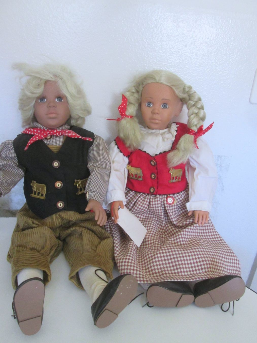 Bambole: 2 Puppen Sammlung Heidiland – Usato da Sementina venduto da babucia