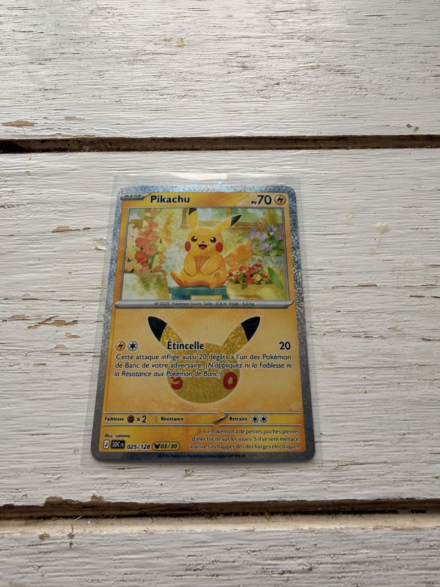 Pokémon Carte collezionabili: Pokémon pikachu 30ans 03/30 FR – Nuovo (secondo la descrizione) da Bière venduto da kik_m8sj