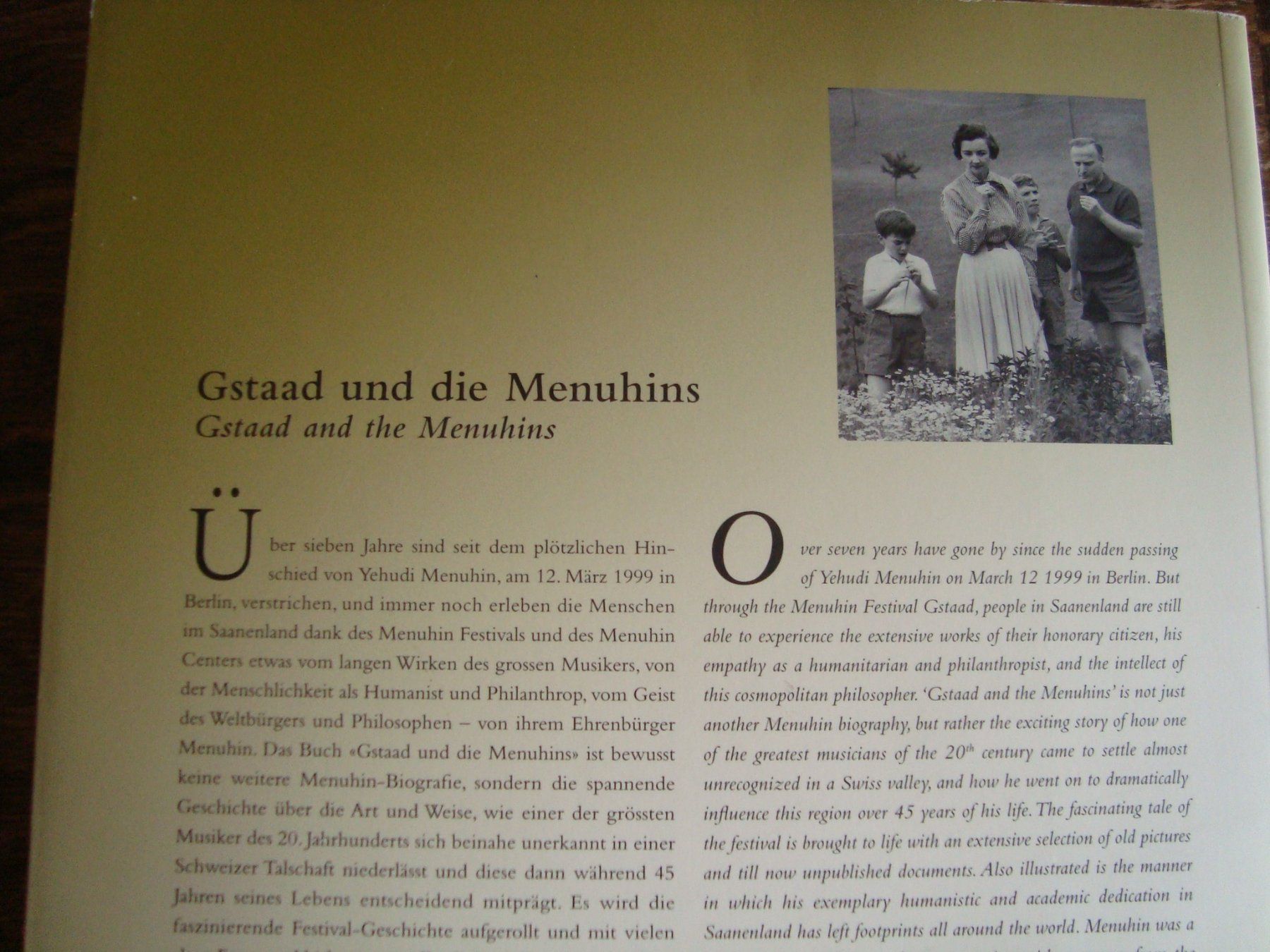 Bücher: Gstaad und die Menuhins – Neu (gemäss Beschreibung) aus Fribourg von ruswil007 2