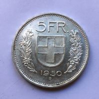 1950 5 Franken unz Silber