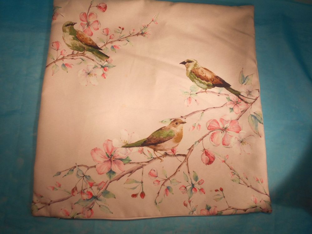 ZAEW Gartenflagge 71,1x101,6 Cm – Vögel & Kirschblüten, Doppelseitig, Jute