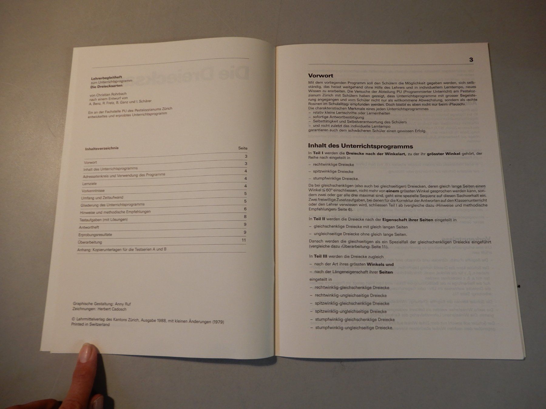Libri: Die Dreieckskarten, Lehrerbegleitheft, 1988, Top Zustand! – Usato da Erstfeld venduto da Mario_boe0 2