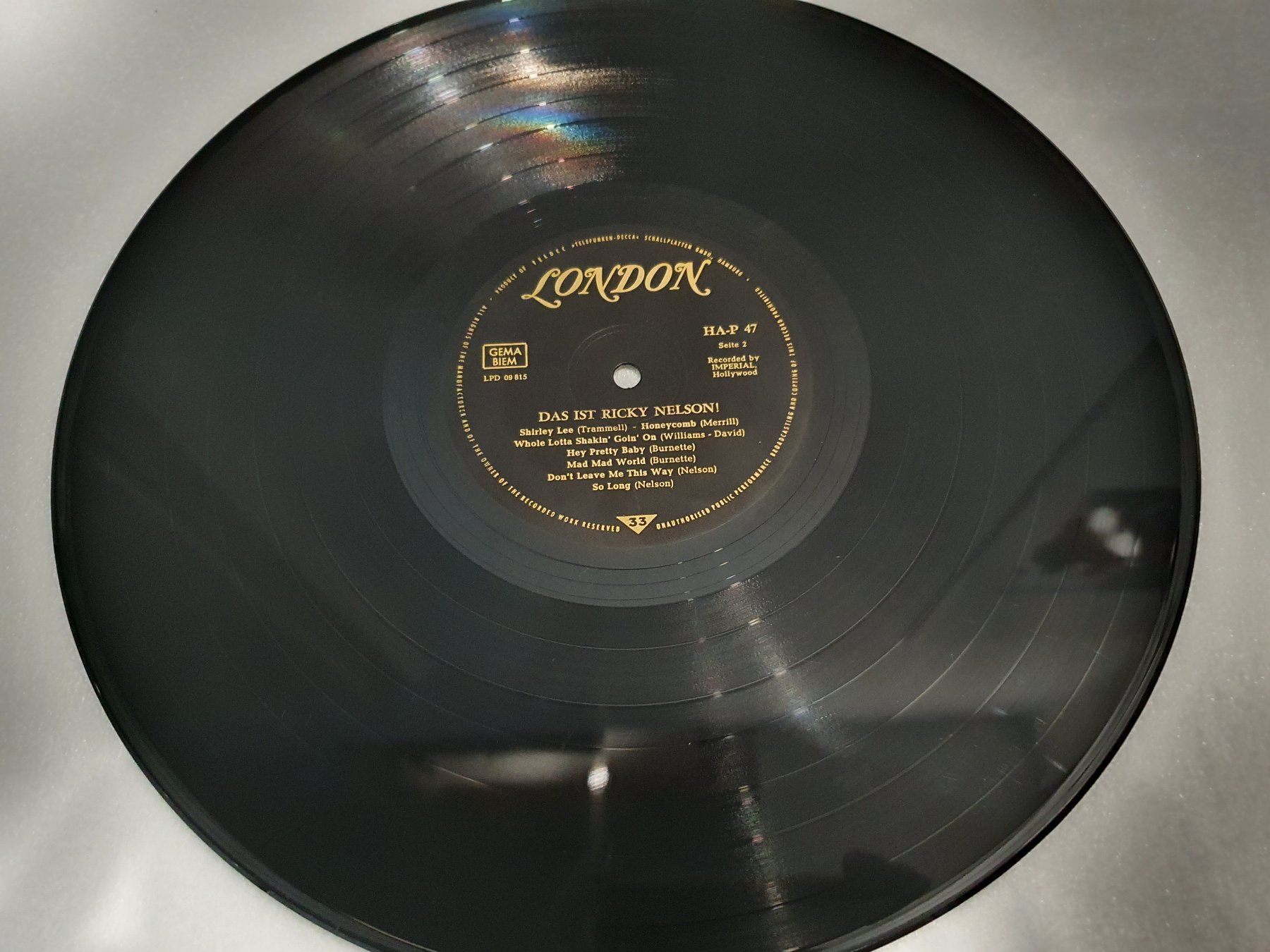 Schallplatten: Ricky Nelson – Das Ist Ricky Nelson – Gebraucht aus Uster von Vinyl-Leidenschaft 5