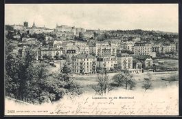 AK Lausanne, Vue de Montrioud, 1902