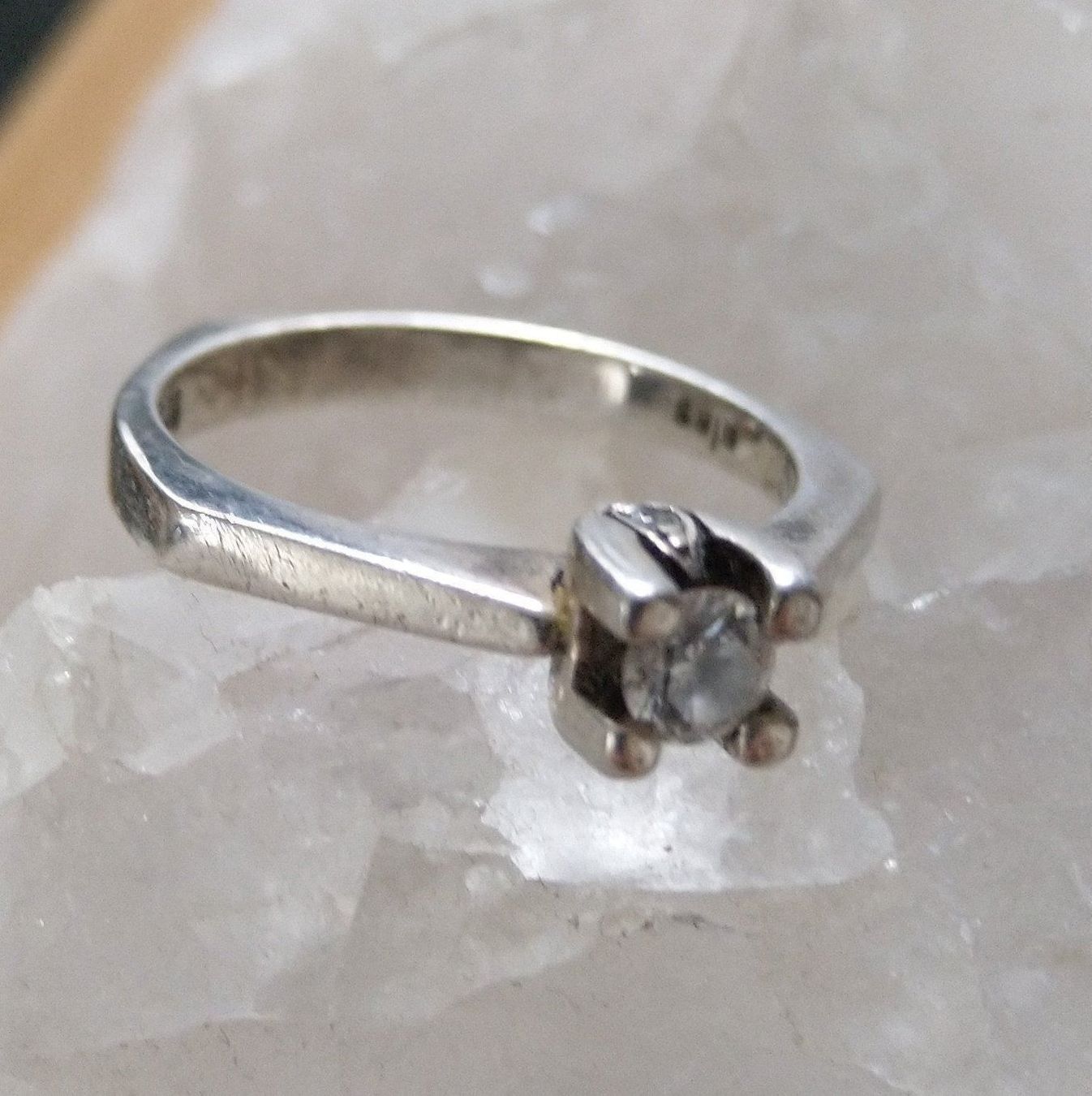 Anelli: SOLITÄR RING IN 925 SILBER – Usato da Romanshorn venduto da BoutiqueA 2