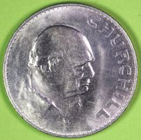 1965 / GEDENK - MEDAILLE CHURCHILL / ELIZABETH II.