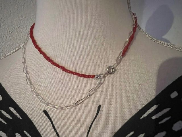 Catenine: 2 in 1 - Schöne Halskette mit Korallen – Usato da Neerach venduto da romiping 8