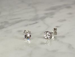 925 Sterling Silber Ohrstecker mit Swarovski Elementen | NEU