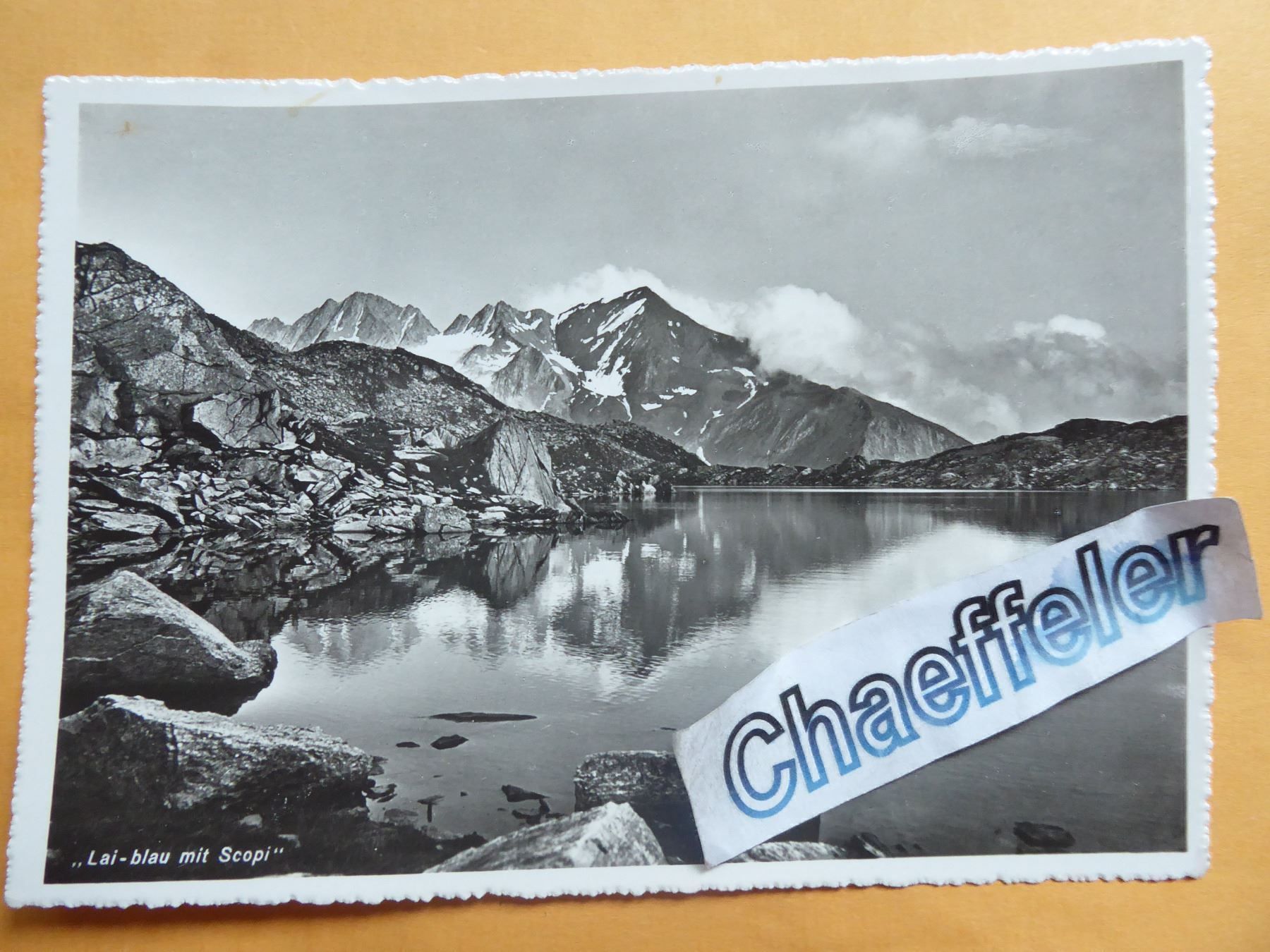 Cartoline postali: "Lai - blau mit Scopi" – Nuovo (secondo la descrizione) da Zürich venduto da Chaeffeler