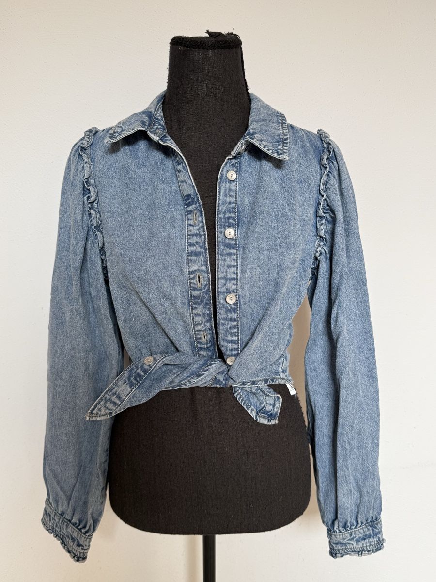 Only Camicette: Boho Jeansbluse von Inlay – Nuovo (secondo la descrizione) da Sigriswil venduto da ck56