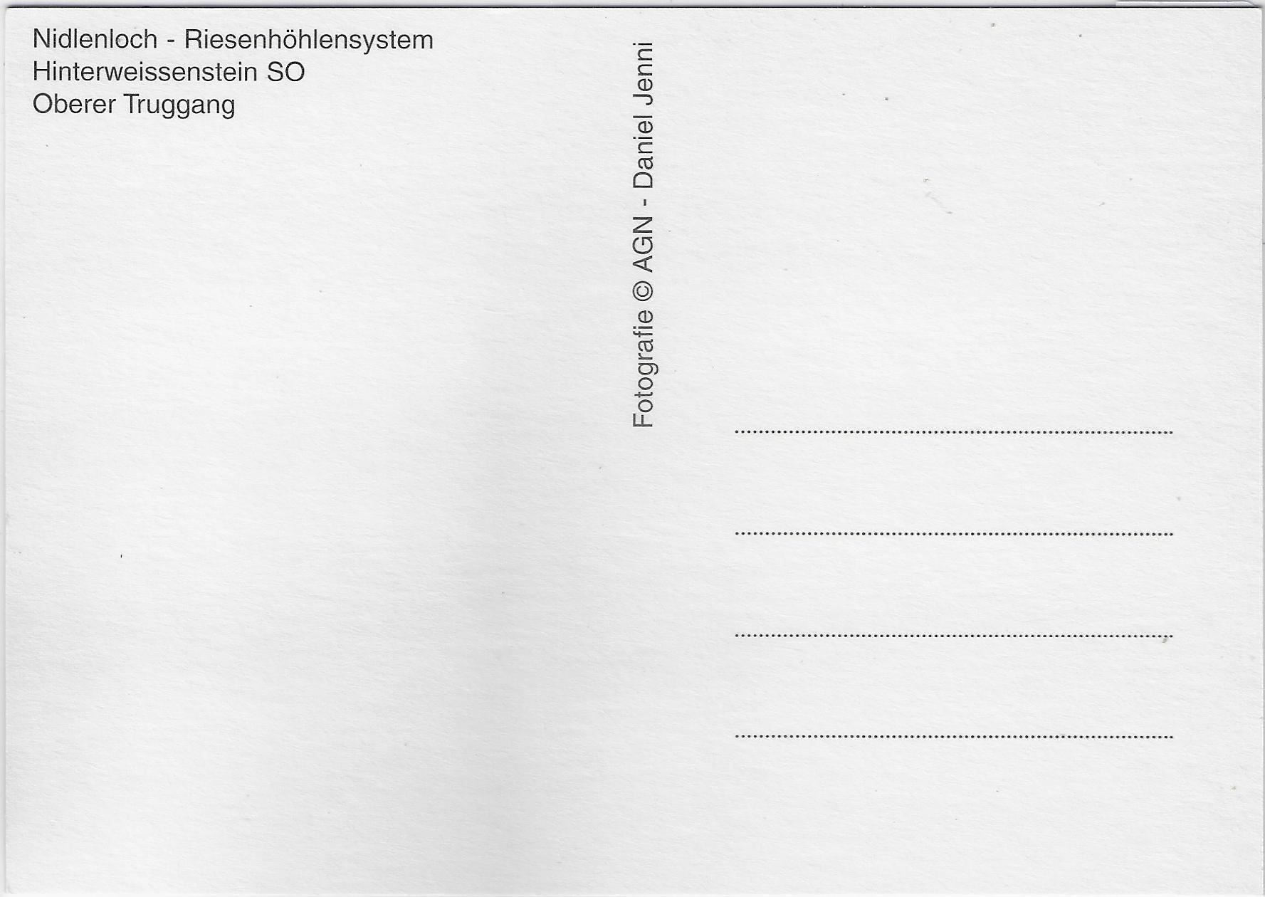 Cartoline postali: Nidlenloch - Riesenhöhlensystem – Usato da Ettingen venduto da Kartenplanet 1