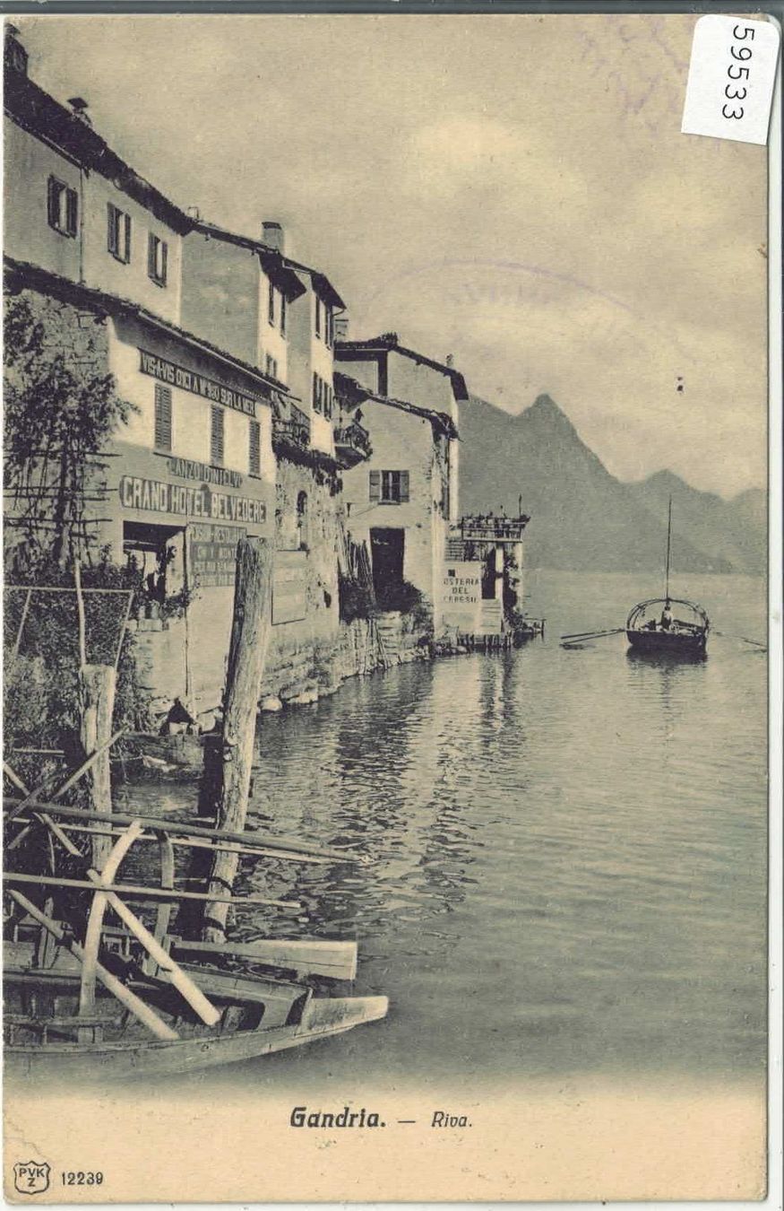 Cartoline postali: Gandria - Riva – Usato da Ettingen venduto da Kartenplanet