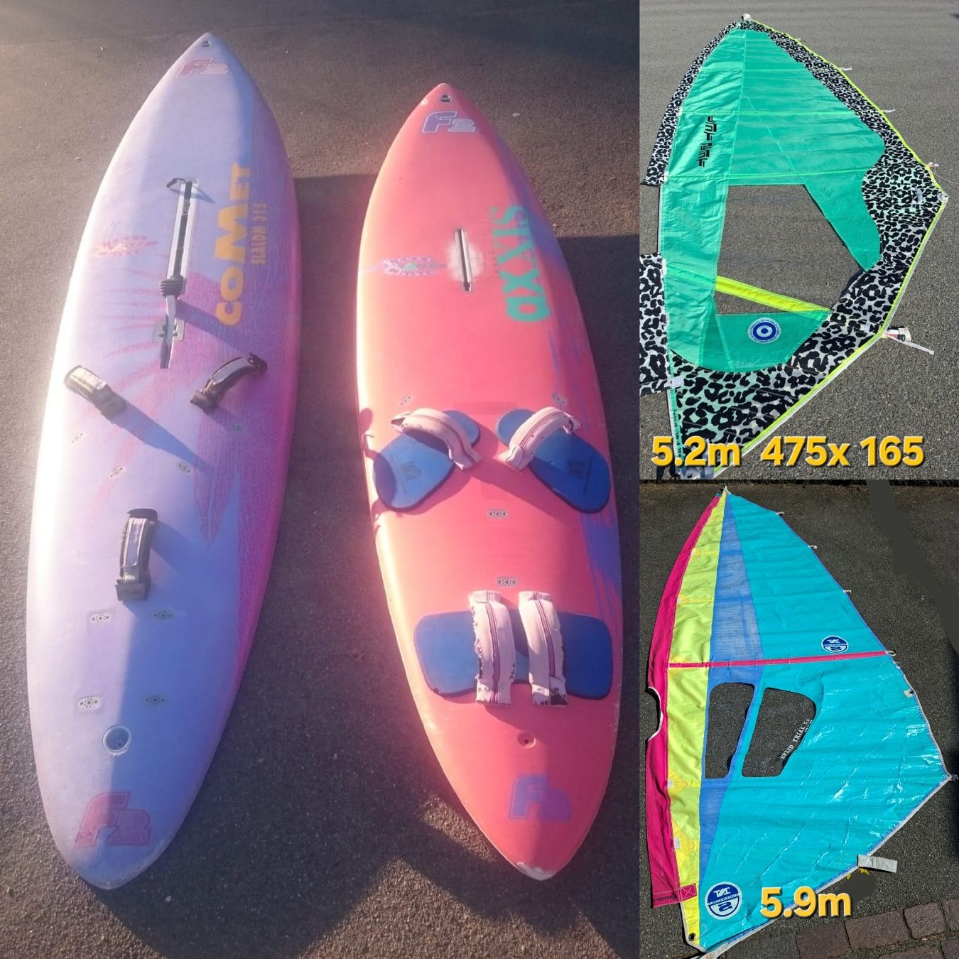 Surfboards & Schwimmbrette: F2 Windsurfequipment komplett – Gebraucht aus Fällanden von Nmustang