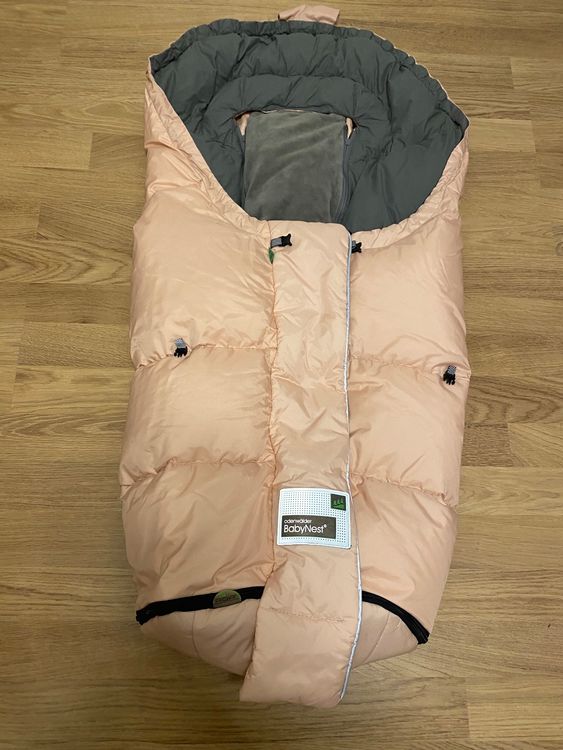 Odenwälder Babynest Basic 1425 – Sacco Nanna In Jersey Per Neonati, 90 Cm, Con Stelle, Colore Verde Lime, Imbottitura Morbida, Valore TOG 2.5