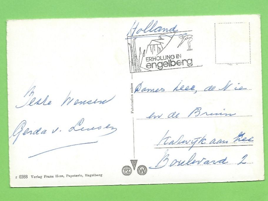 Cartoline postali: Engelberg gegen Juchlipass – Usato da Zürich venduto da t24_de 1