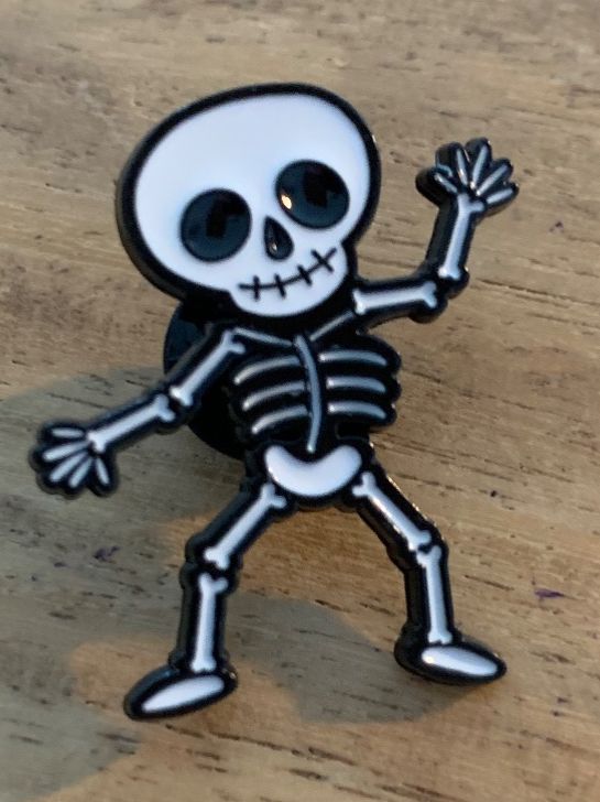 Placchette & Badge: Pin Skelett   Halloween – Nuovo e nell'imballaggio originale da Geneve venduto da vane267