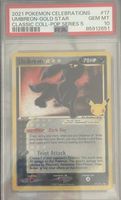 Pokémon UMBREON-GOLD STAR 17 PSA 10 EN