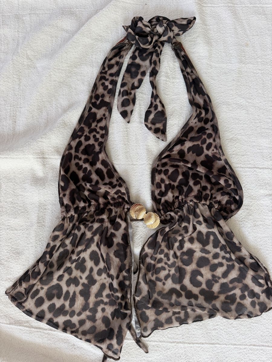 Tops: Top Leopard Print Halter Neck Size S – Neu (gemäss Beschreibung) aus Winterthur von LarissaChiara27