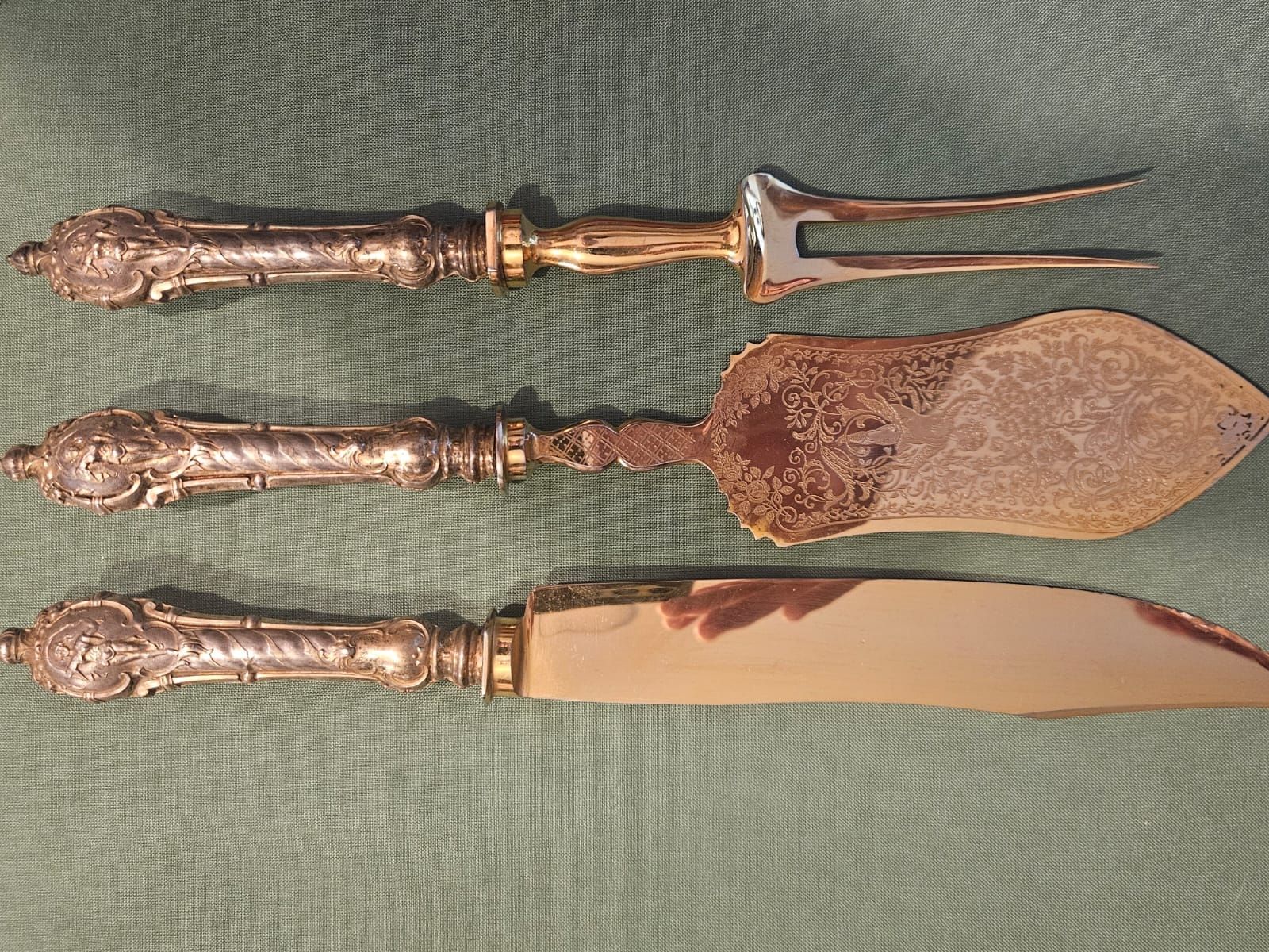 Set di posate: Auflagebesteck versilbert/-goldet – Usato da Unterkulm venduto da Beljasch 1