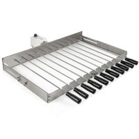 Edelstahl Grillaufsatz mit 1 Spießen
