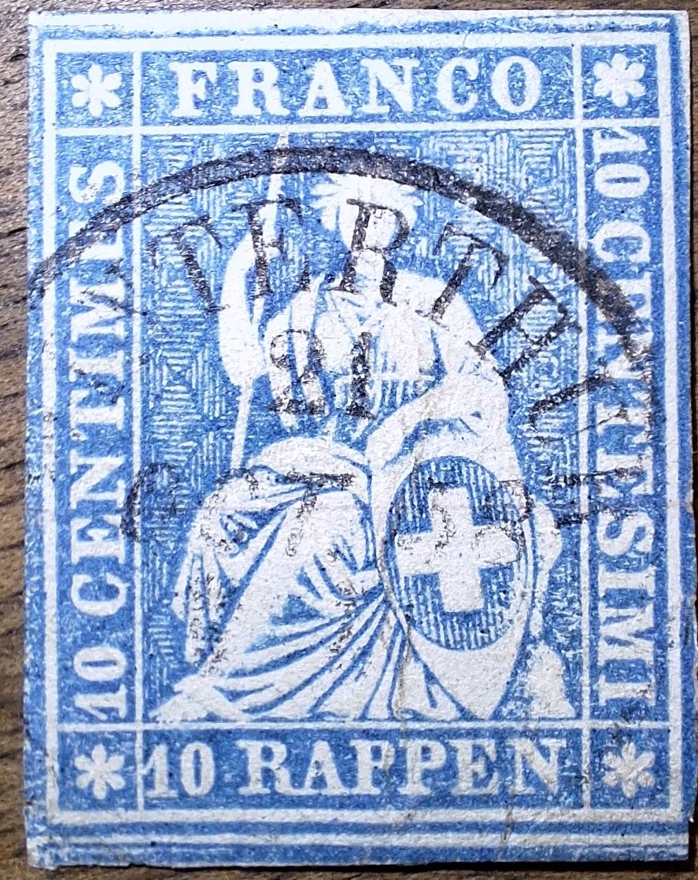 Tutti i francobolli: Strubel 23C Winterthur  – Usato da Balgach venduto da SIMEON27