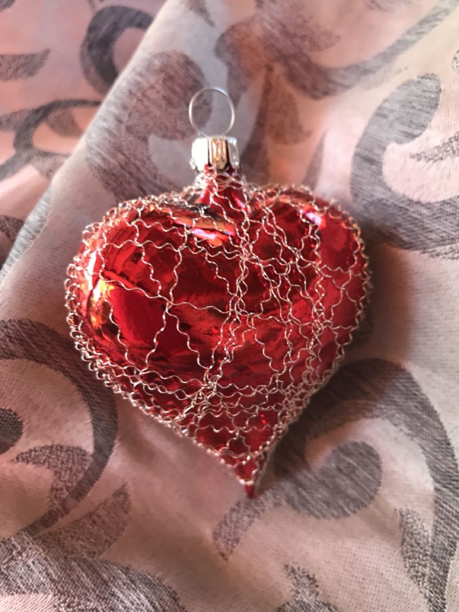 Tutte le decorazioni: Rotes Herz, nostalgischer Christbaumschmuck aus Lauscha – Nuovo e nell'imballaggio originale da Alpnach Dorf venduto da marvo 1