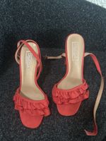 Red Truffle Collection Ruffle Heels - Size 37!